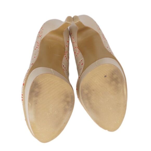 Elle Nude/Pink 'Elanne' Platform Pumps with Peep Toe, Size 8.5 - Picture 7 of 8